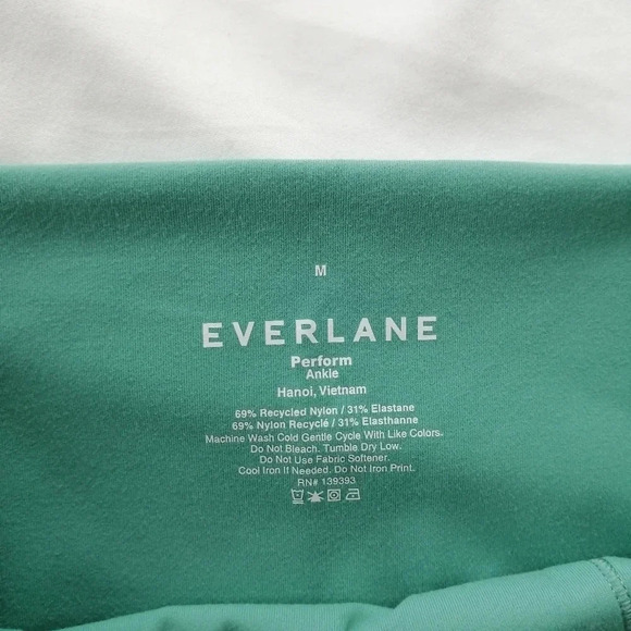 Everlane Perform Ankle High Rise Leggings in Dark Mint Green Medium - Picture 9 of 14